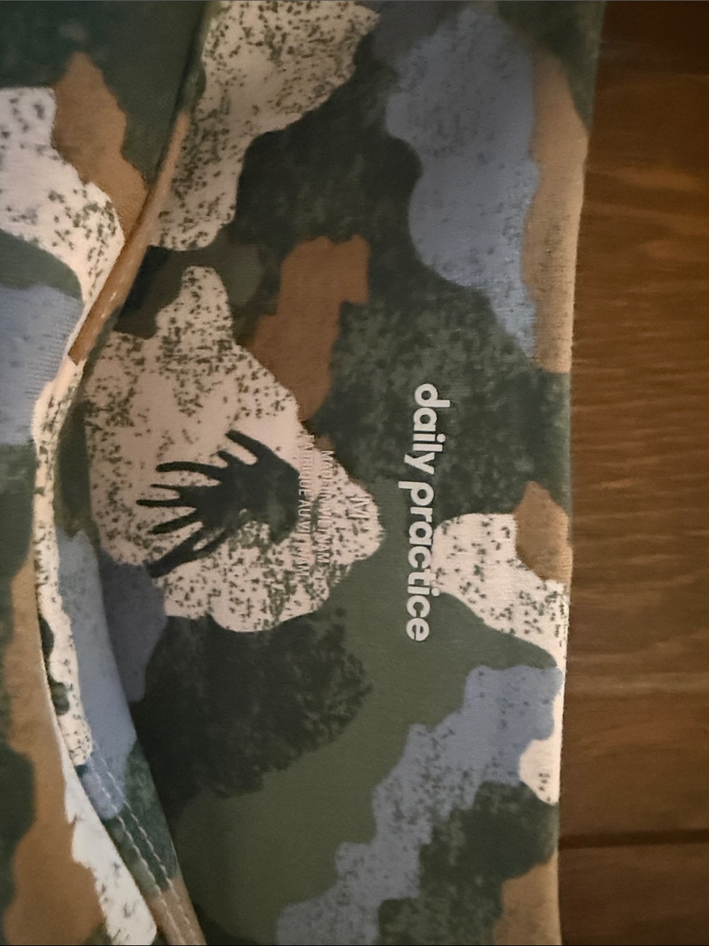 Anthropologie Green, Beige & White Floral Camo Maxi Slip Dress - Picture 2 of 3